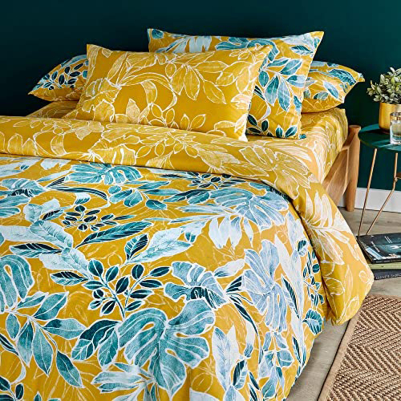 

Danube Home St. Lucia Duvet Cover Set Super King, Ochre