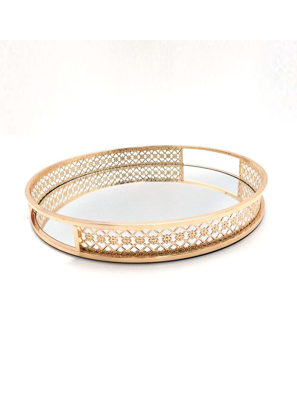 

Danube Home Caroline Round Jewellery Tray, 35 x 35 x 5cm, Gold