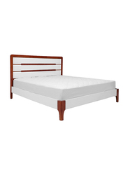 Danube Home Quilted Mattress Protector, Twin, White