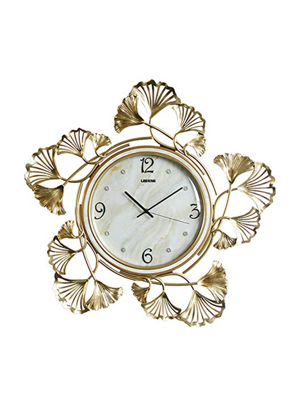 

Danube Home Bd8395 Pease Decorative Wall Clock, Champagne