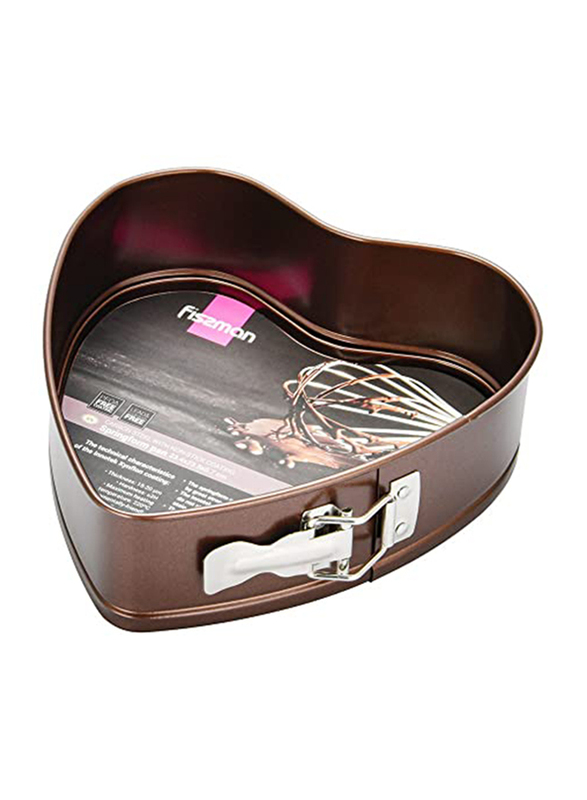 

Danube Home Napoli Heart Shape Springform with Lock, Choco Brown