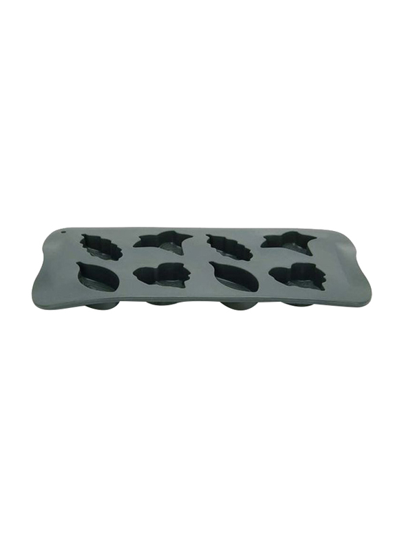 Danube Home 8-Cup Leaf Shape Chocolate Bake Magic, Grey