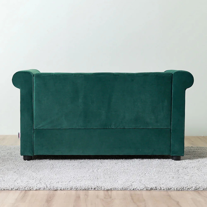 Danube Home Chester 2 Seater Fabric Sofa, Green