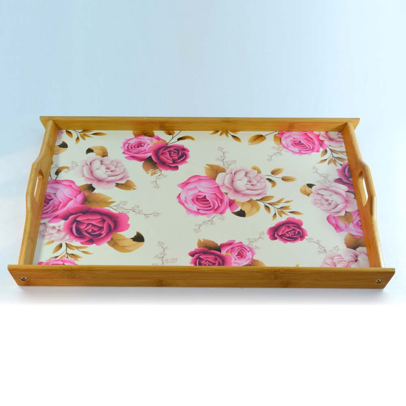 

Danube Home Wooden Tray Large, FF-Wt21L-1, Beige