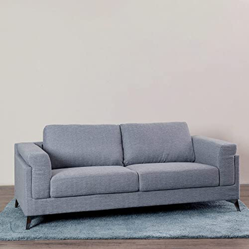 Danube Home Oliver 3 Seater Fabric Sofa, Blue