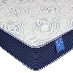 Danube Home Gel Pocket Spring & Memory Foam Mattress, 200cm, White/Dark Blue