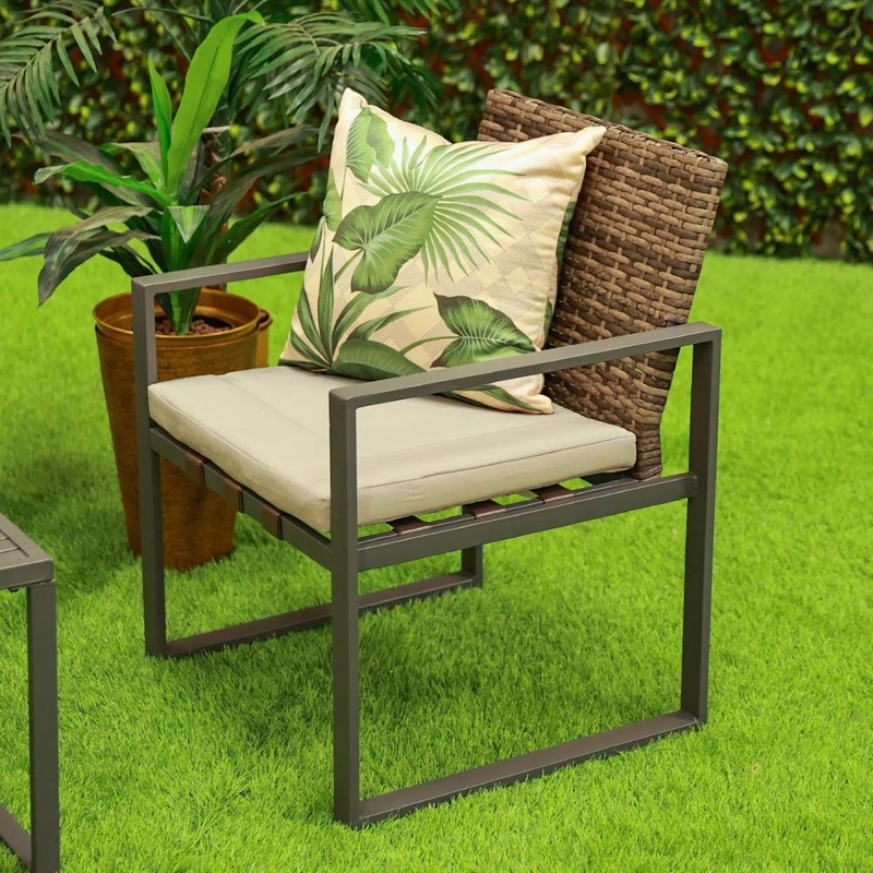 Danube Home Arisa Sofa Set, 4-Pieces, Grey