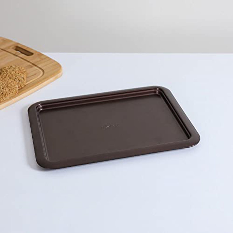 Danube Home Stainless Steel Rectangle Cookie Sheet, CB00966, Brown