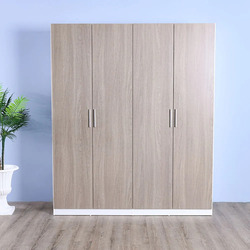 Danube Home Thomas 4 Door Wardrobe, Walnut Brown