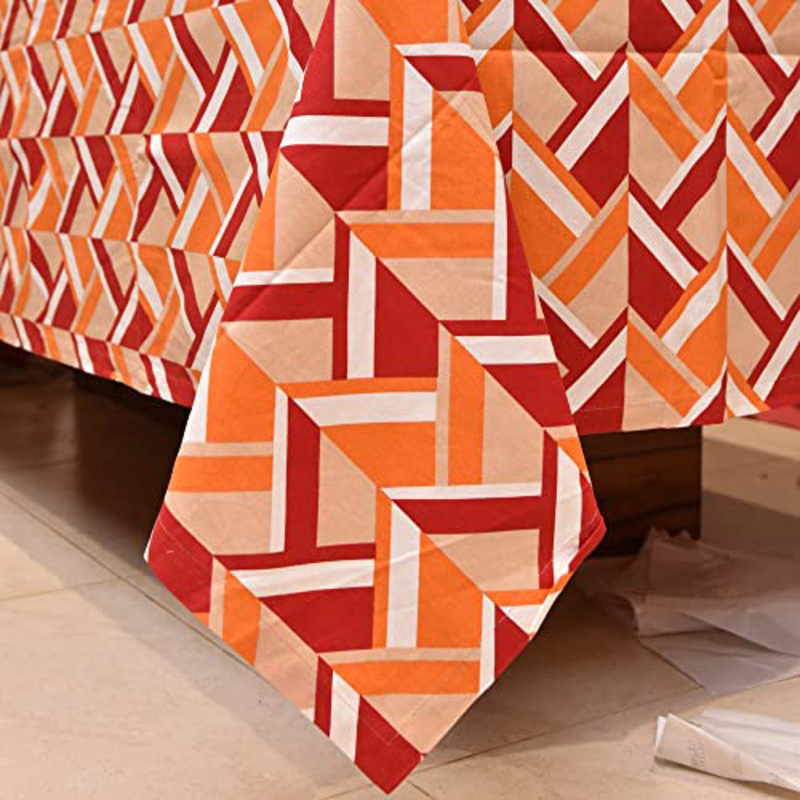 

Danube Home Geometric Printed Table Cloth, Red