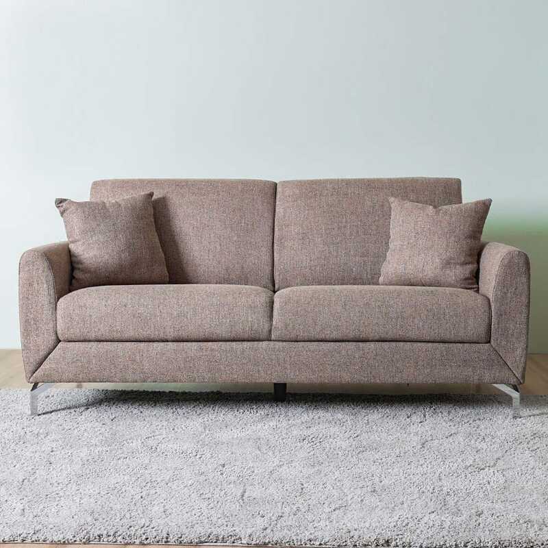 

Danube Home Jozel Fabric Sofa, Three Seater, Brown