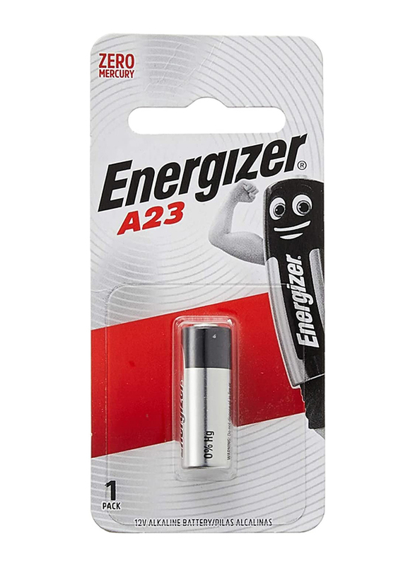 

Energizer Alkaline 12V Battery, A23 BP1, Black/Silver