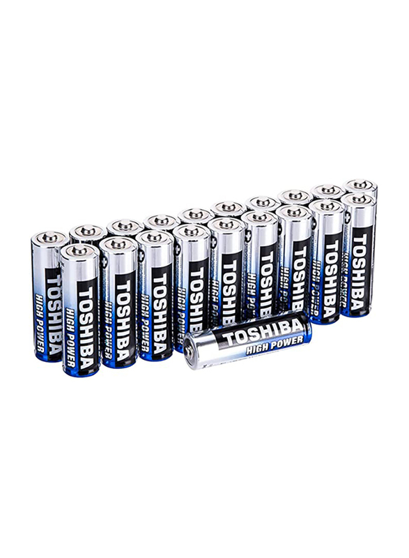 

Toshiba High Power Alkaline AA Battery, 20 Pieces, Multicolour