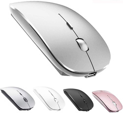 Zeru Rechargeable Bluetooth Optical Mouse, Silver