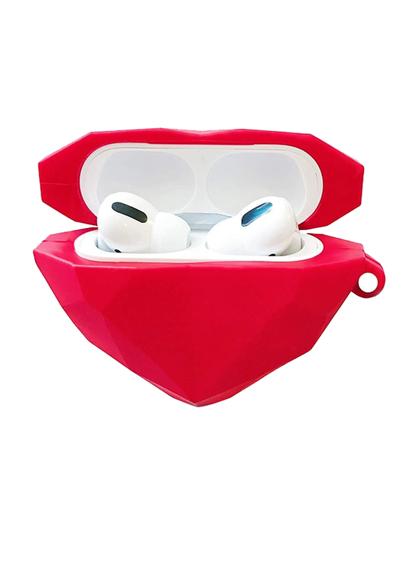 

Direct 2 U Heart Shaped Airpods 3 Case, Red