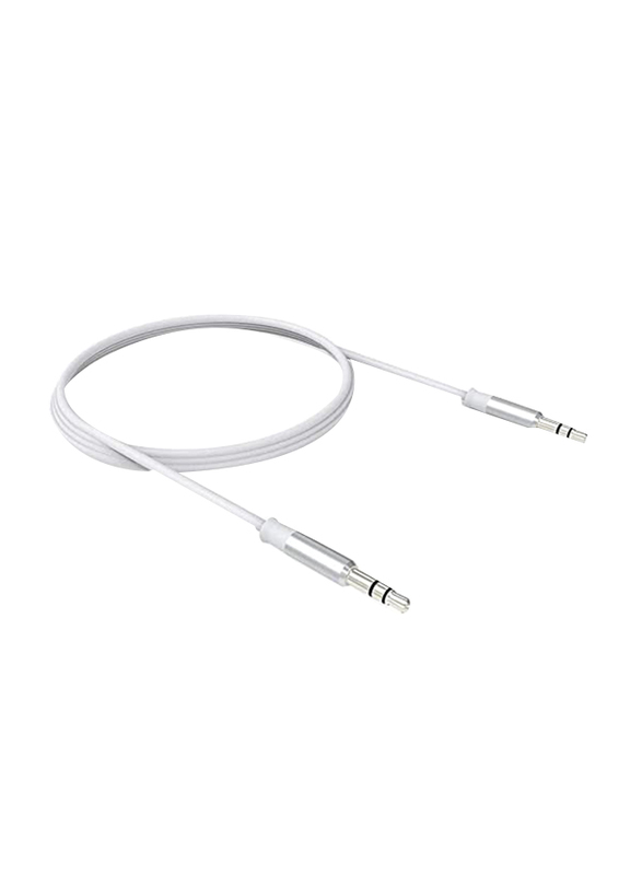 

Direct 2 U 3.5mm Jack Audio Aux Cable, 3.5mm Jack to 3.5mm Jack for Car, Headphone, Echo Dot, Laptop, Home Stereos, White