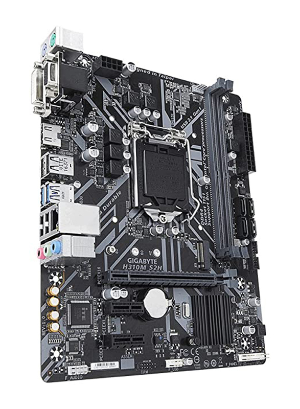 

Gigabyte H310M S2H Intel Micro ATX Socket LGA 1151 Motherboard, Black