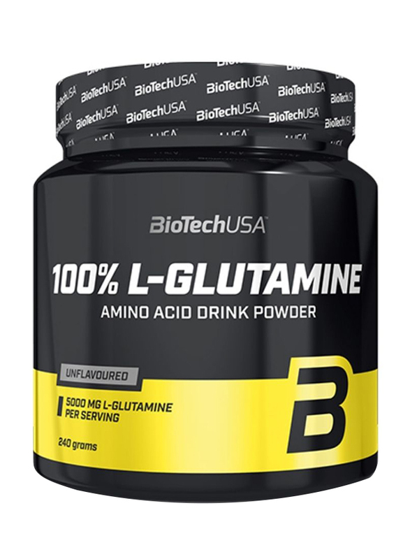 

Biotech USA 100% L-Glutamine, 240gm, Unflavoured