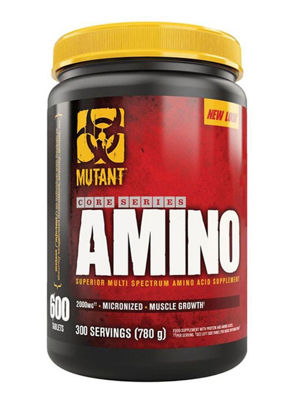 

Mutant Amino Core Series Dietary Supplement, 300 Servings, 780g, 600 Tablets, Regular