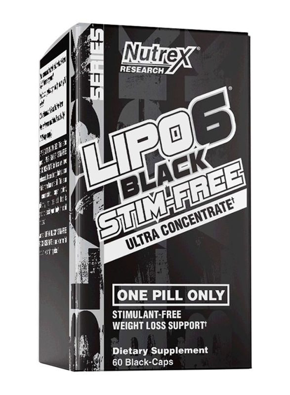 

Nutrex Research Lipo-6 Black Stim Free UC Dietary Supplement, 60 Capsules