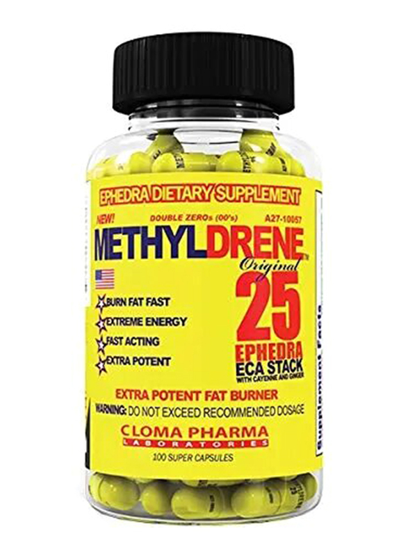 

Gat Sport Methyldrene 25 Fat Burner Dietary Supplement, 100 Capsules