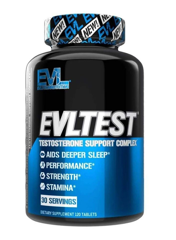 

EVL Evlution Nutrition EVLTest Dietary Supplement, 30 Serving, 120 Tablets