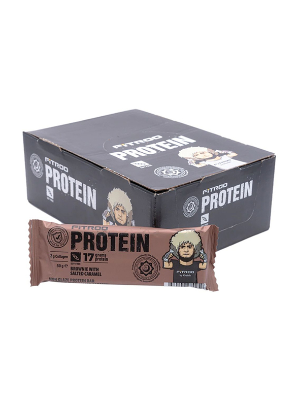 

Fitroo Brownie With Salted Caramel Protein Bar, 20 x 50g