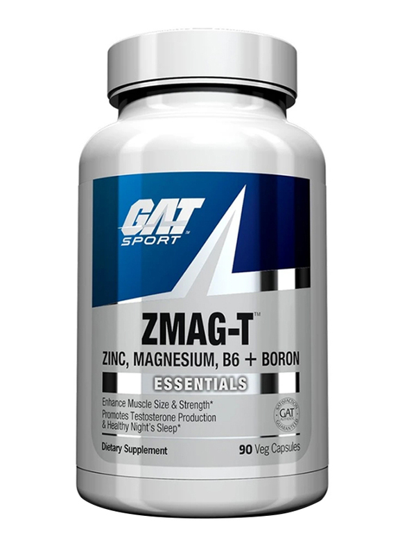 

Gat Sport ZMAG-T Essentials Zinc Magnesium B6 + Boron Dietary Supplement, 90 Veg Capsules