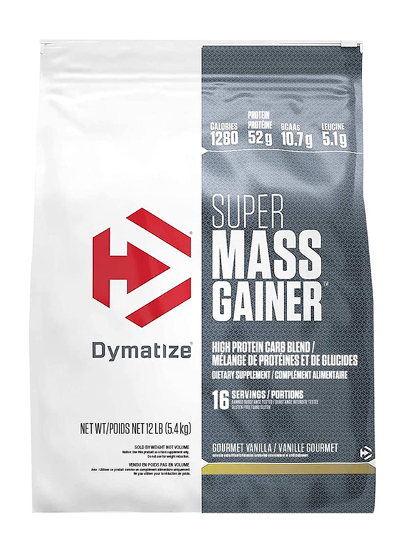 

Dymatize Super Mass Gainer Protein Powder, 5.4 KG, Vanilla