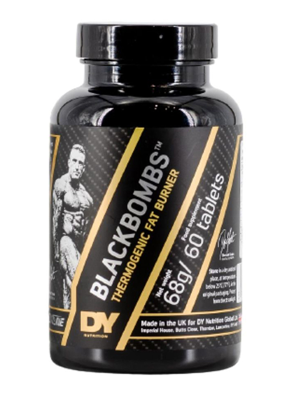 

DY Nutrition Blackbombs Fat Burner Dietary Supplement, 68 Tablets
