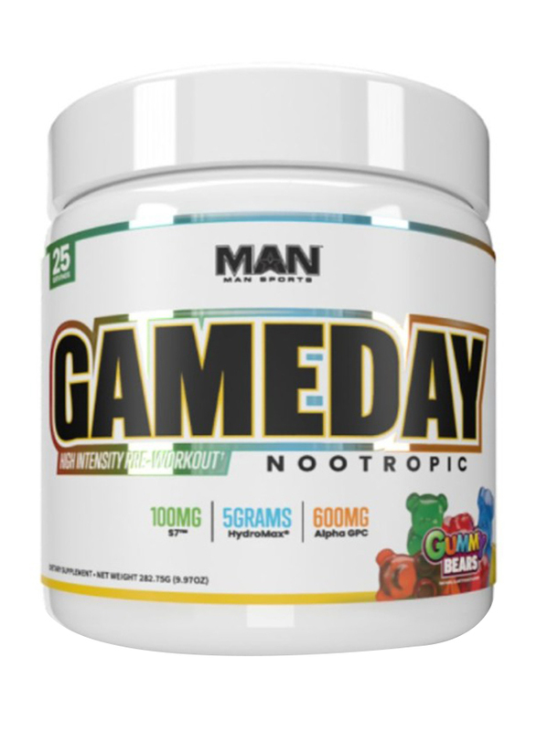 

Man Sports Game Day Nootropic, 30 Servings, Sour Gummy