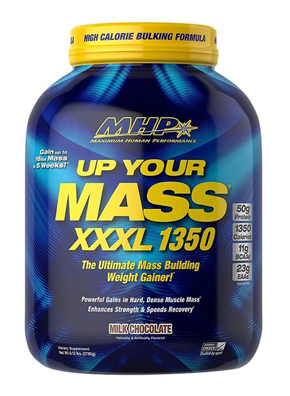

Maximum Human Performance XXXL 1350 Mass Gainer, 2780g, Milk Chocolate