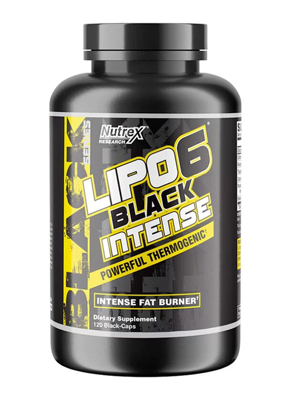 

Nutrex Lipo6 Black Intense Fat Burner Dietary Supplement, 120 Capsules