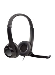 Logitech H390 On-Ear Headset with External Mic, Black