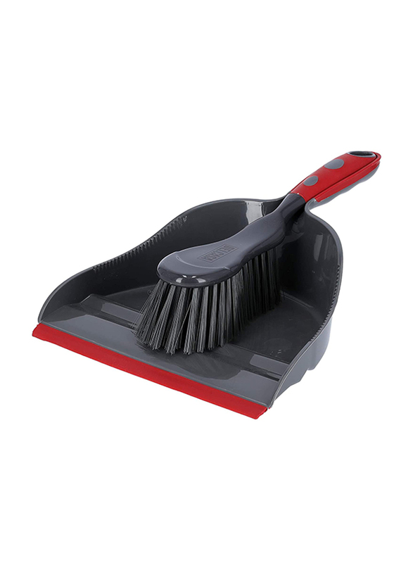 

Delcasa Dustpan & Brush Set, DC1605, Grey/Red