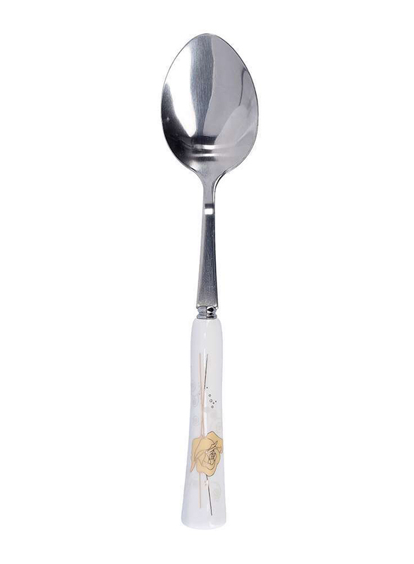 

Delcasa 6-Piece Stainless Steel Dinner Spoon Set, DC1628, White