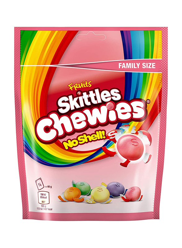

Skittles Fruit Chewies No Shell Stand Up Pouch, 176g