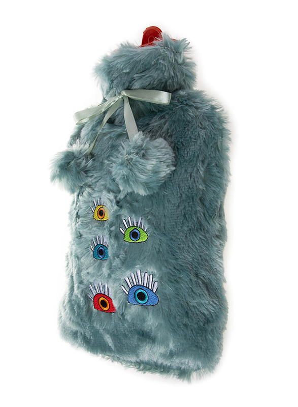 Biggdesign 2 Ltr My Eyes on You Hot Water Bottle, Turquoise