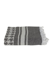 Ecocotton Luna Peshtamal Double Bed Cover, 200x230cm, Grey