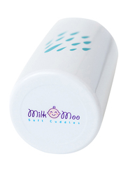 Milk & Moo 400ml Sangaloz Kids Aluminium Water Bottle, White/Blue