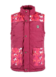 BiggDesign Dogs Design Mens Vest, Red, Large