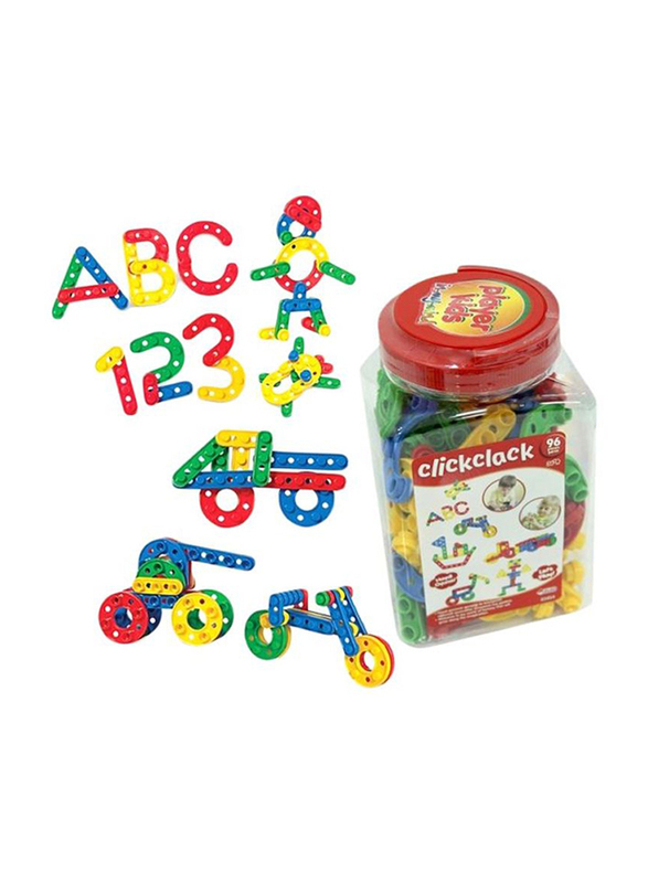 

Dede Click Clack Early Development Toy Set, 96 Pieces, Ages 3+, Multicolour