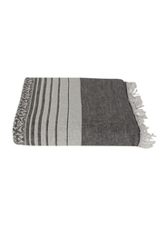 Ecocotton Lina Peshtamal Double Bed Cover, 200x300 cm, Grey