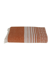Ecocotton Lina Peshtamal Double Bed Cover, 200x300 cm, Brown