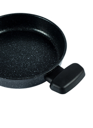 Korkmaz 20cm Ornella Granite Round Frying Pan, A1348, Black