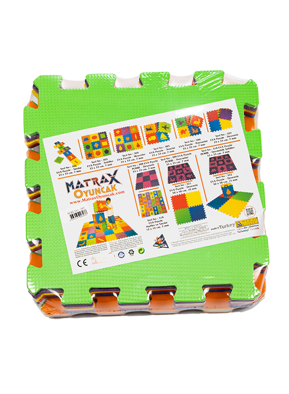

Matrax 9-Piece Eva Puzzle Play Mat, Multicolour