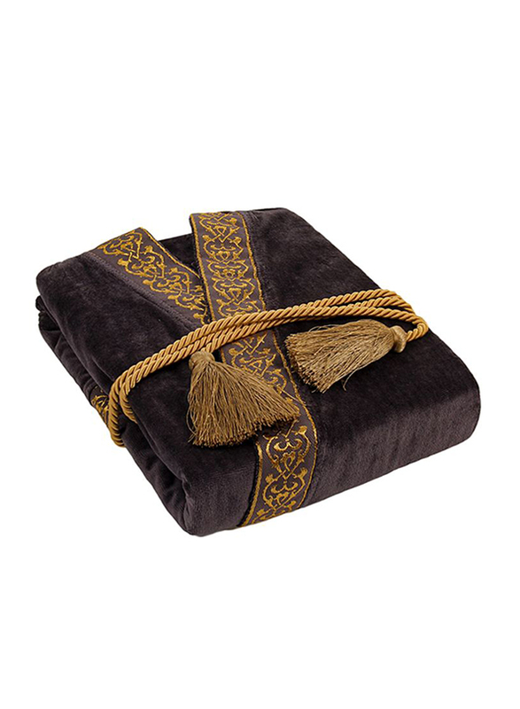 

Ecocotton Sehzade Bathrobe for Men, XXL, Brown