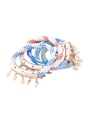 BiggDesign AnemosS Fish Detailed Mixed Bangle Bracelet for Women, Multicolour