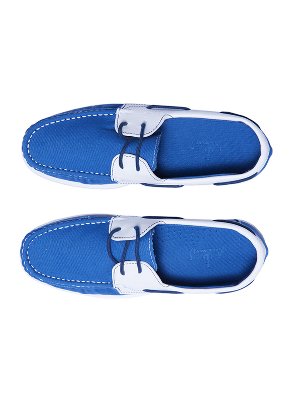 BiggDesign Anemoss Linen Men's Shoes, Size 43, Dark Blue