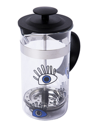 Biggdesign 350ml My Eyes On You French Press Coffee Maker, Clear